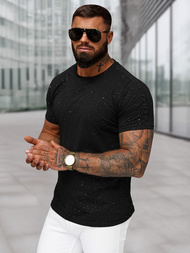 Camiseta de hombre negras OZONEE O/QQ1388