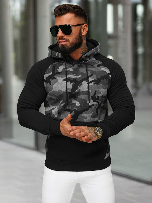 Sudadera de hombre grafito OZONEE JS/8B158/5