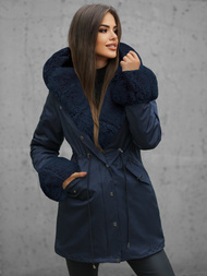 Chaqueta de mujer en azul marino OZONEE JS/16M9062/215