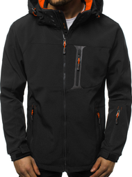 Chaqueta de hombre negro-naranja OZONEE GE/12262
