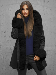 Chaqueta de mujer en negra OZONEE JS/16M9062/392