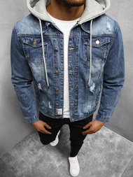 Chaqueta vaquera de hombre azul OZONEE NB/MJ505B
