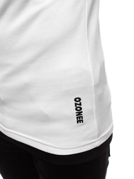 Camiseta de hombre blanca OZONEE O/1273Z