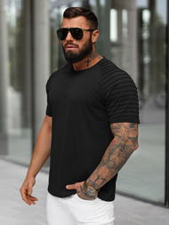 Camiseta de hombre negra OZONEE JS/8T88/3Z