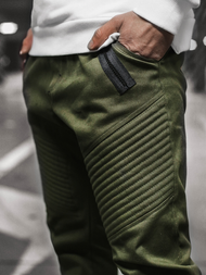 Pantalón chino jogger de hombre verde OZONEE A/0952
