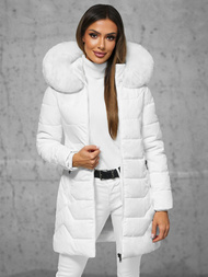 Chaqueta de mujer blanca OZONEE JS/16M9121/281