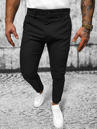 Pantalón chino de hombre negras OZONEE O/4000