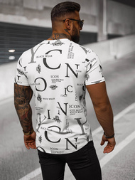 Camiseta de hombre blanco OZONEE O/T6482