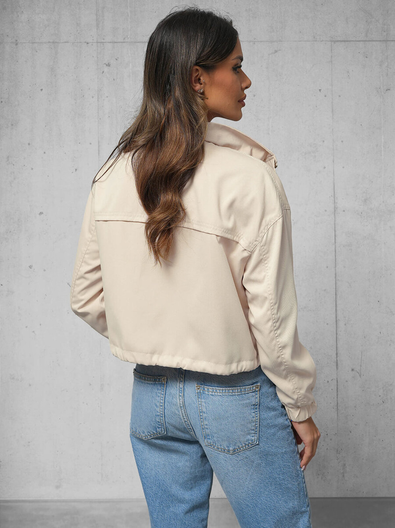 Chaqueta de mujer beige OZONEE O/G118