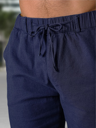 Pantalones cortos chinos de hombre azul marino OZONEE TMK/DC809/3Z