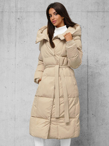 Chaqueta de mujer beige OZONEE JS/5M3227/62