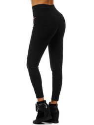 Leggings para mujer negras OZONEE JS/1040/B1