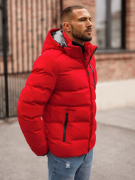 Chaqueta de hombre roja OZONEE JS/5M756/270Z
