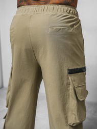 Pantalón de hombre beige oscuro OZONEE O/PS5526