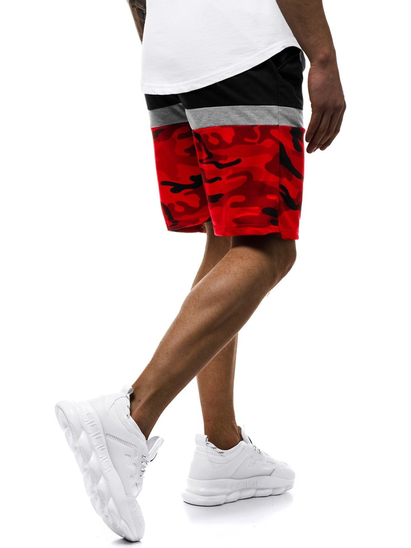 Pantalón corto de hombre rojo JS/KK300157