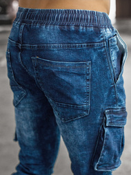 Pantalón jogger de hombre azul OZONEE DR/TF056