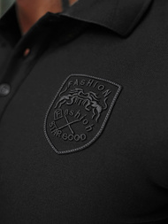 Polo de hombre negro OZONEE NB/MT3142