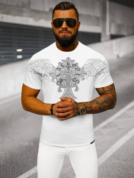 Camiseta de hombre blanco OZONEE NB/MT3037Z