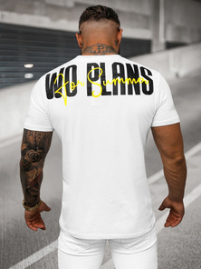 Camiseta de hombre blanca OZONEE O/T1277/1