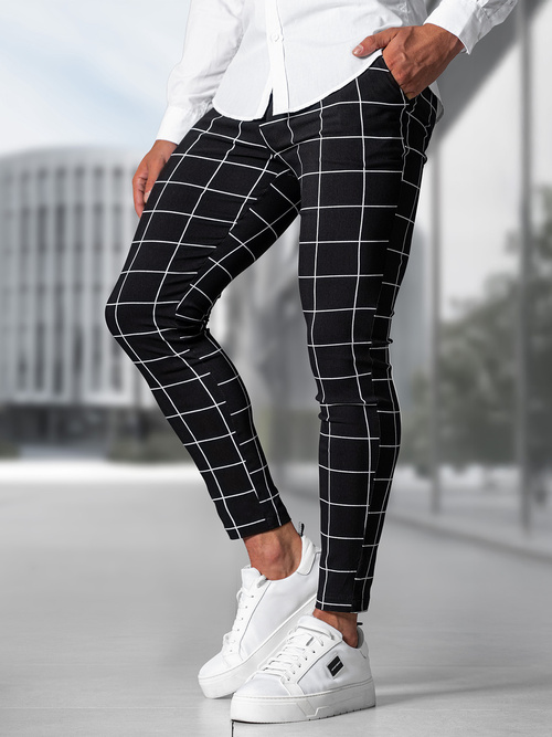 Pantalón chino de hombre negras OZONEE O/P4009Z