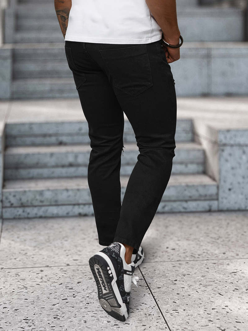 Vaqueros de hombre negras OZONEE NB/MP0087N