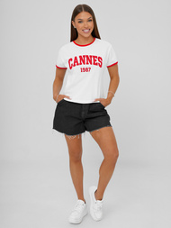 Camiseta de mujer blanco OZONEE JS/R62184