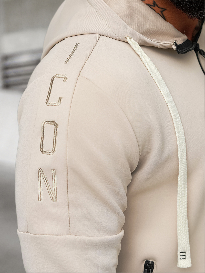 Chándal de hombre beige OZONEE O/LN11760