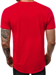 Camiseta de hombre roja OZONEE JS/SS100730Z