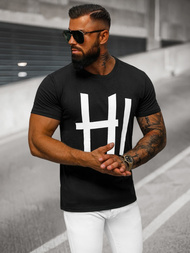 Camiseta de hombre negra OZONEE O/T1261/3