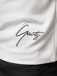 Camiseta de hombre blanco OZONEE O/L1192