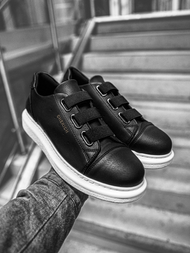Sneakers de hombre negro-blancos OZONEE CH/253