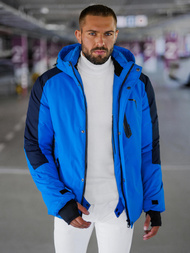 Chaqueta de hombre azul OZONEE JS/91M9905/184