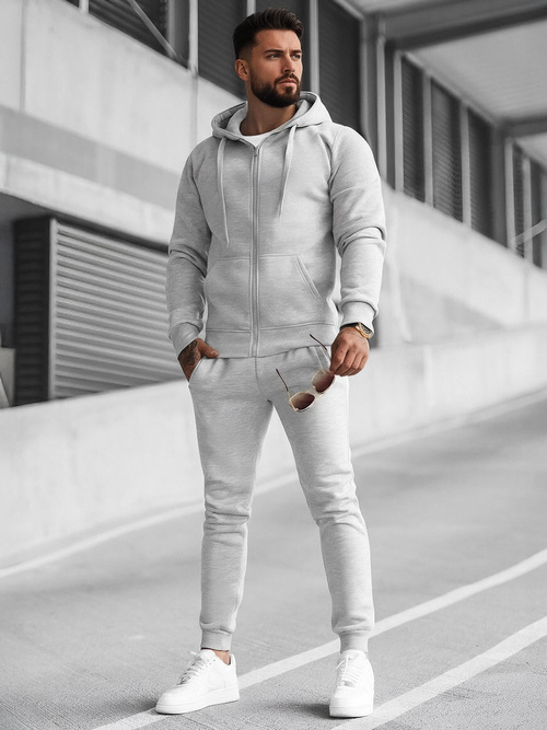 Chándal de hombre gris OZONEE JS/68C10386/2Z