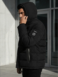 Chaqueta de hombre negra OZONEE JS/31M5077/392