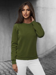 Sudadera de mujer caqui OZONEE JS/W01Z