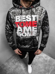 OZONEE JS/DD269Z Sudadera de hombre gris