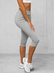 Leggings para mujer 3/4 gris OZONEE JS/1045/A3Z