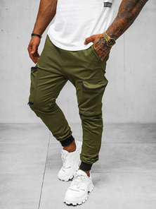 Pantalón chino jogger de hombre caqui OZONEE O/475