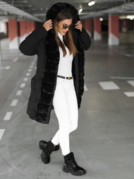 Chaqueta de mujer negra OZONEE JS/5M3158/392Z