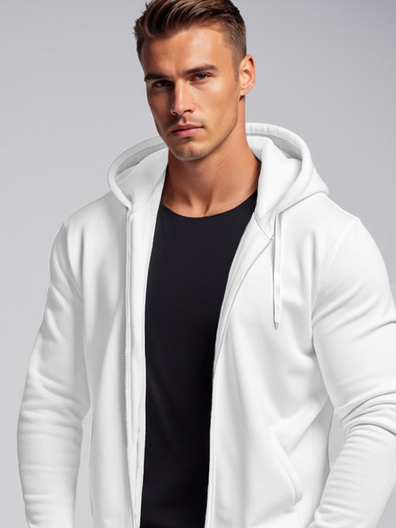 Sudadera de hombre blanca OZONEE JS/2008