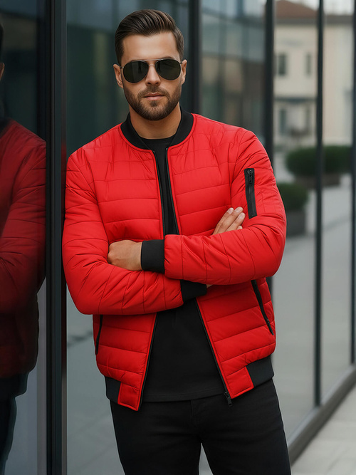 Chaqueta de hombre roja OZONEE JS/MY02Z