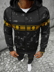 Sudadera de hombre negra OZONEE JS/B8125