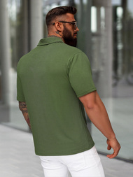 Polo de hombre caqui OZONEE O/YN2/593