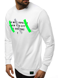 Sudadera de hombre blanca OZONEE MACH/2105