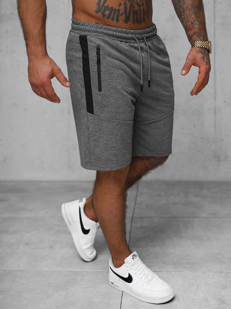 Pantalón corto de hombre grafito OZONEE JS/8K1500/5