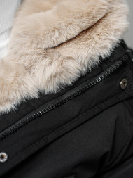 Chaqueta de invierno de hombre negra OZONEE JS/5M120/392