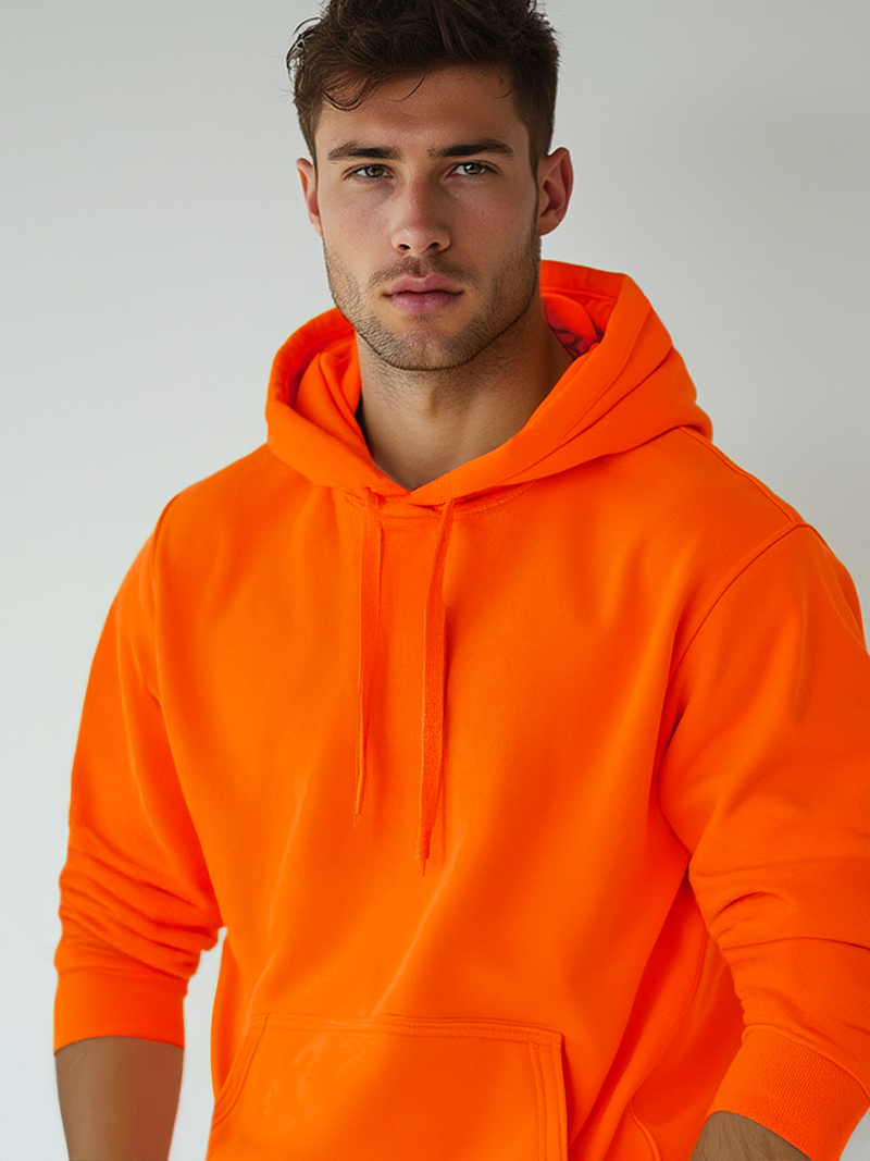 Sudadera de hombre naranja OZONEE JS/2009Z