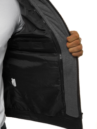 Chaqueta de hombre negr OZONEE JB/JP1136