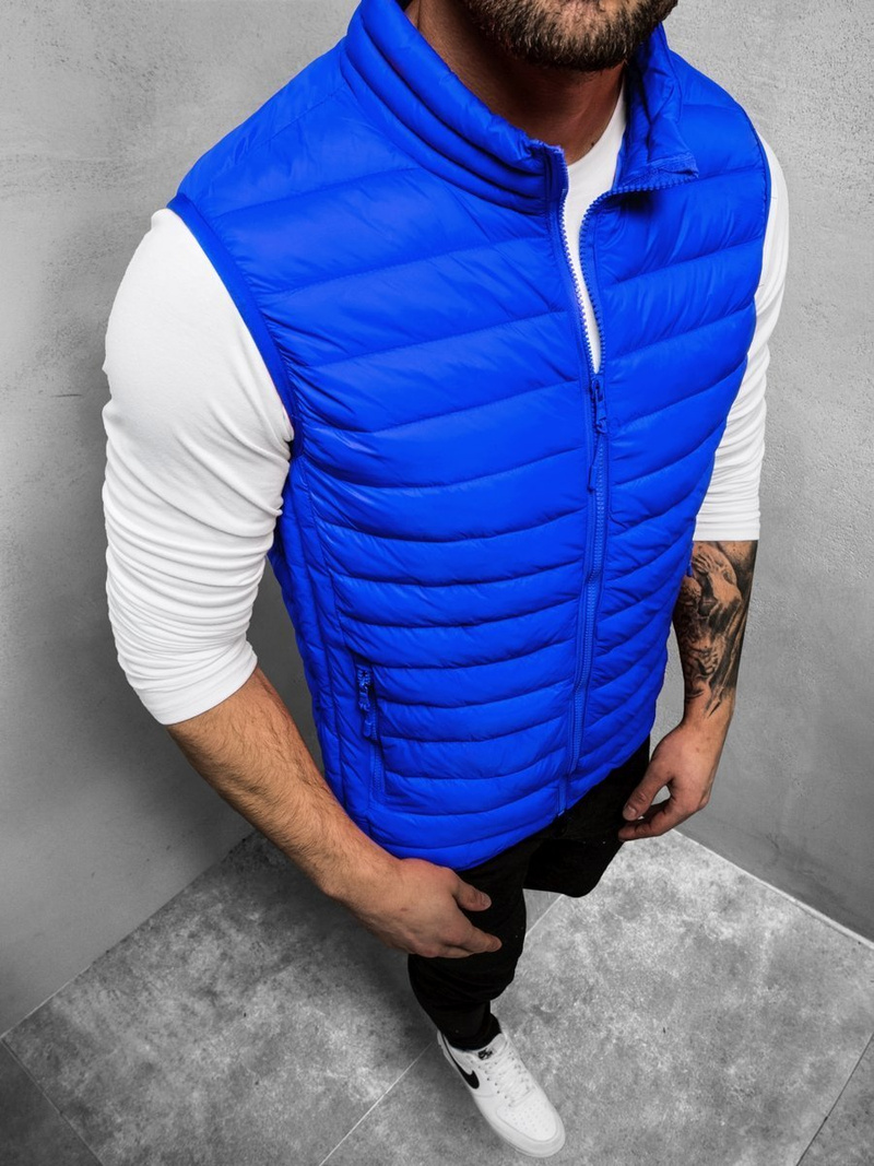Chaleco de hombre azul OZONEE JS/LY32Z
