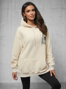 Sudadera de beige OZONEE O/SWE23017Z